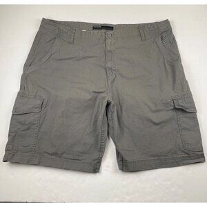 Rocawear Cargo Shorts Men’s 50B Ripstop Lightweight Hiking Camping Pockets Gray